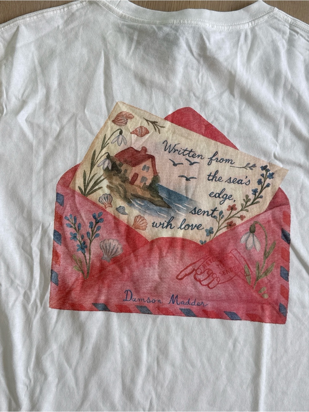 NWT DAMSON MADDER X Anthropologie LETTER SHIRT - Picture 9 of 10